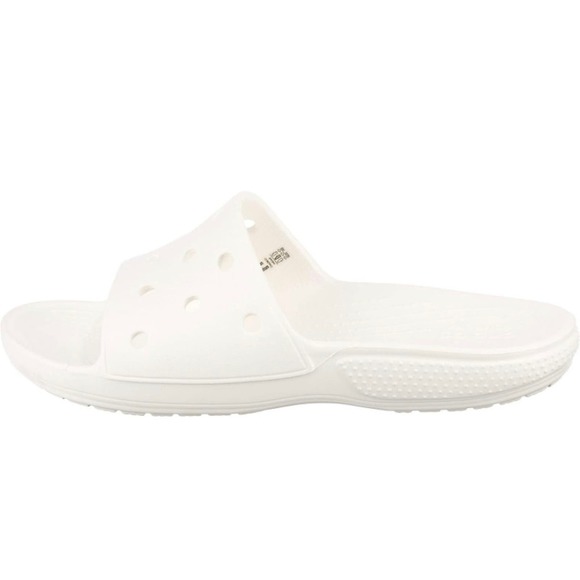 Crocs Unisex Classic Slide Sandals, White, 12 Men/14 Women Shoes - Picture 4 of 10